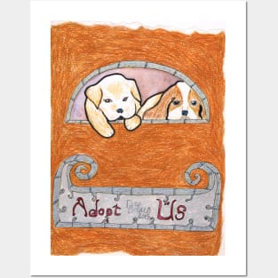 Adopt Us-Dogs Posters and Art